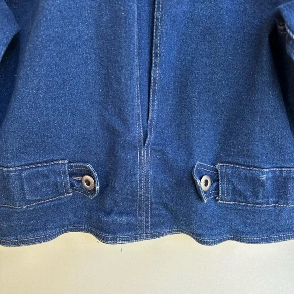 Liz Wear Vintage Denim Bomber Jean Jacket - Picture 5 of 7